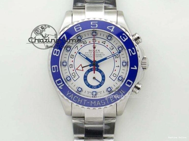 0418 ModernLook Yacht-Master 116655 SS JF Best Edition Ceramic Bezel On Rubber Strap SA 3850